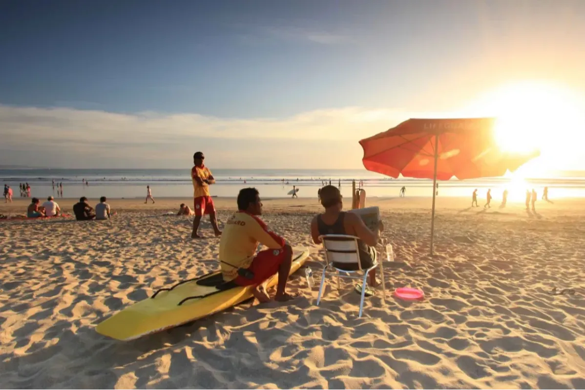 The beauty of kuta beach bali